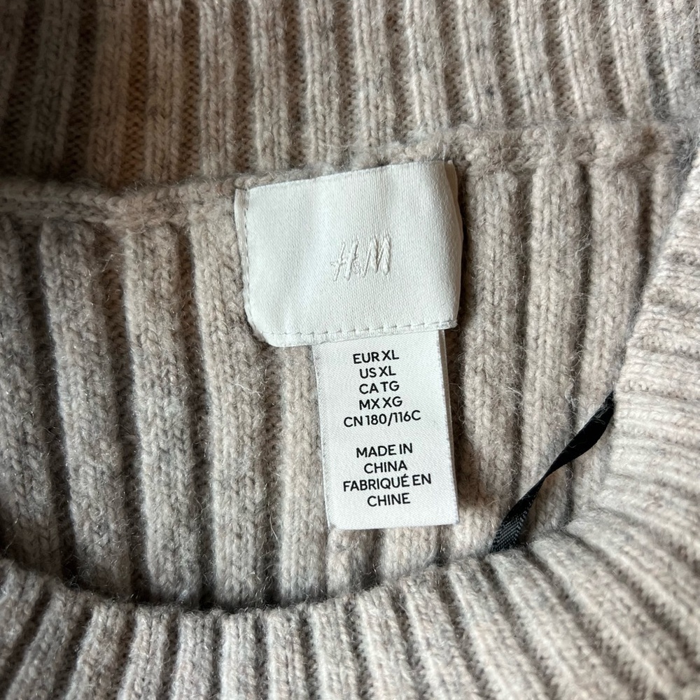 Classic Ribbed Knit Mini Dress - Ivory - Picture 4 of 5